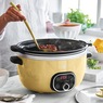 Green Life Slow Cooker Healthy Duo 6-Quart Slow Cooker, Butter, large
