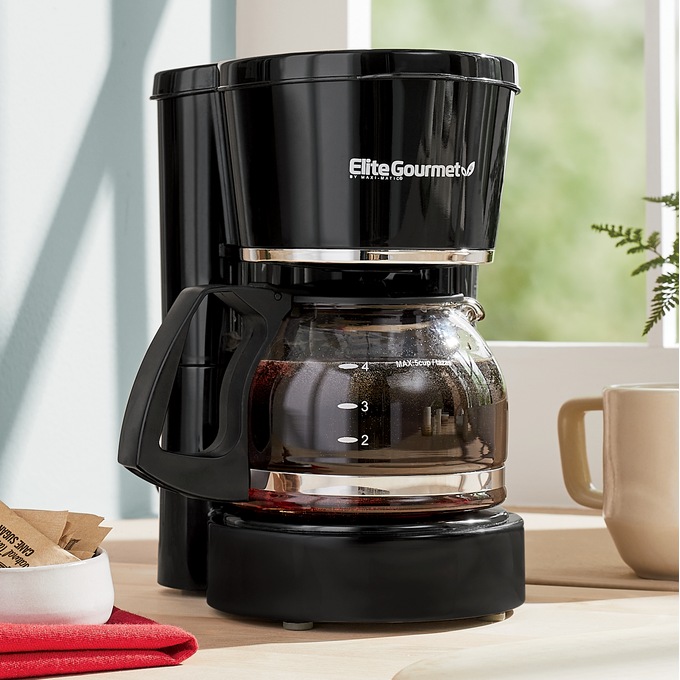 Elite Gourmet 5-Cup Drip Coffee Maker, , large