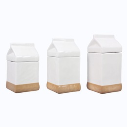 Set of 3 Farm Country Canisters, , large