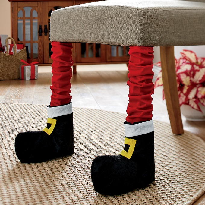 Santa Chair Leg Covers, , large