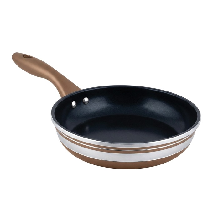 Chef Tested 8-Piece Ceramic Banded Cookware Set by Wards, Bronze, large