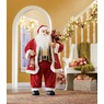 Animated Santa with Gift Bag and Lantern, , large