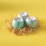 3-Piece Bird Nest Egg Candles, Multi, large
