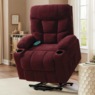 Colton Lift Recliner with Heat & Massage, Burgundy, large