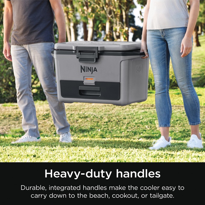 Ninja FrostVault Hard Cooler with Dry Zone, Gray, large