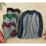 Raglan Fleece Henley, , large
