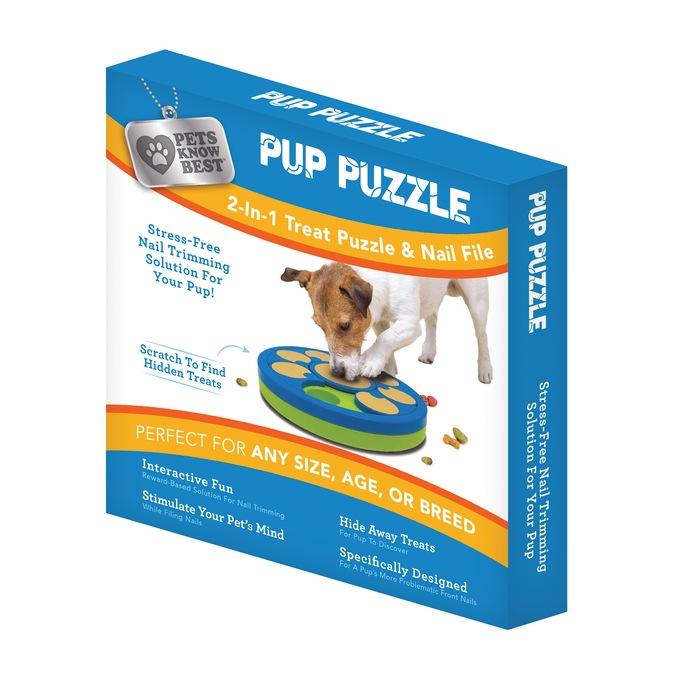 2-in-1 Pup Puzzle/Nail Filer, , large