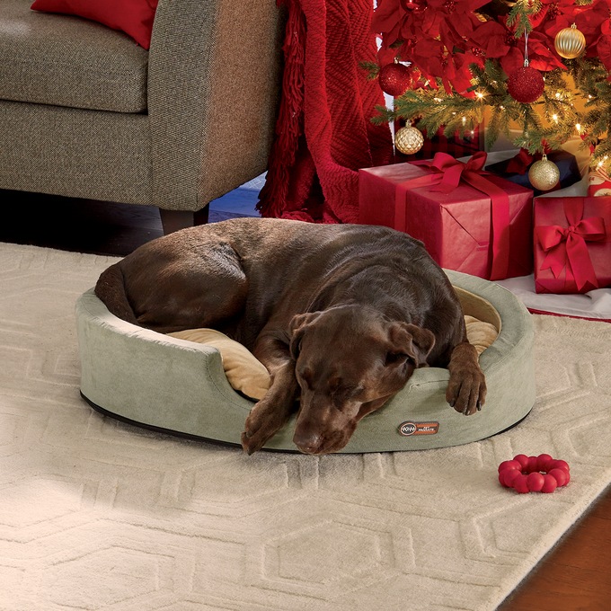 K&amp;H Pet Products Thermo Snuggly Sleeper Oval Pet Bed - Large, , large