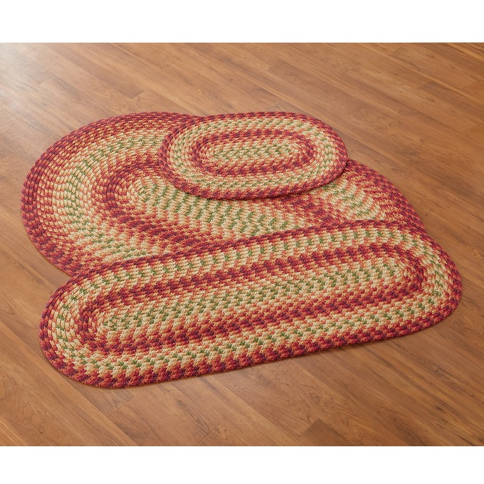 3-pc. Heritage Braided Indoor/Outdoor Rug Set, , large