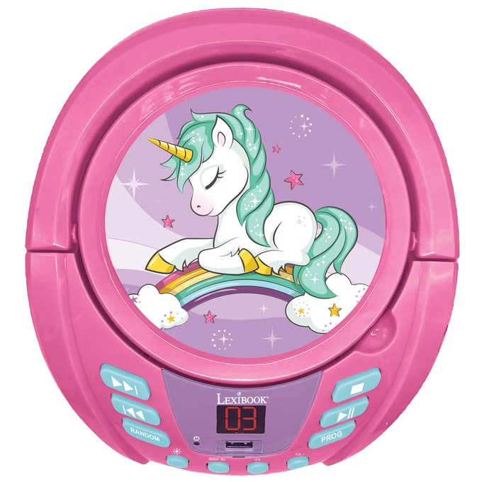 Lexibook Kids&rsquo; Bluetooth CD Player with Lights, , large