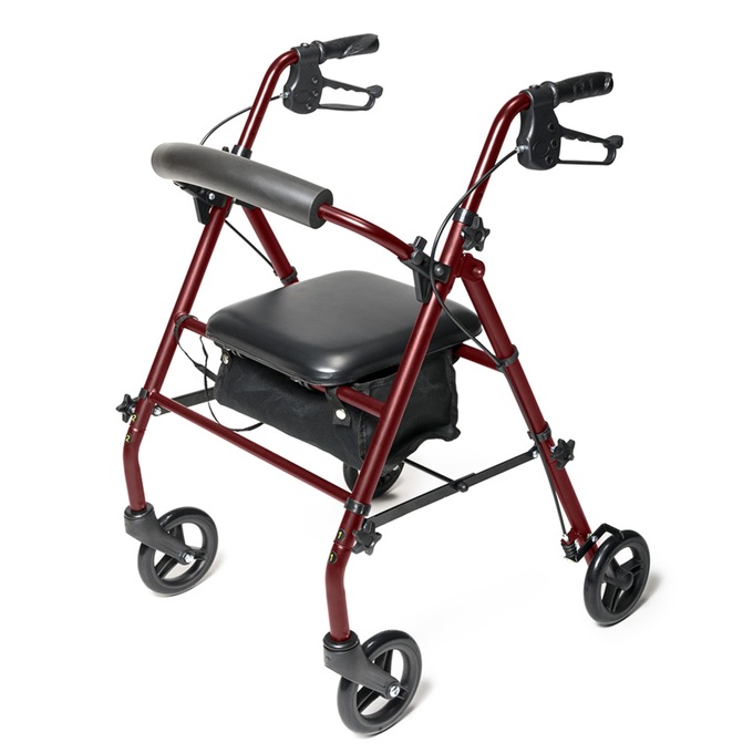 Lumex Walkabout Steel Knock-Down Rollator, , large