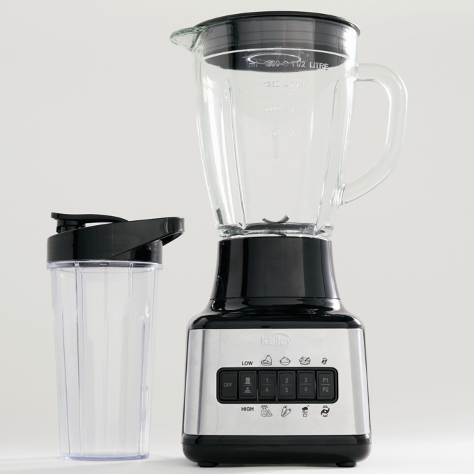 6-Speed Blender with To-Go Cup, Platinum, large