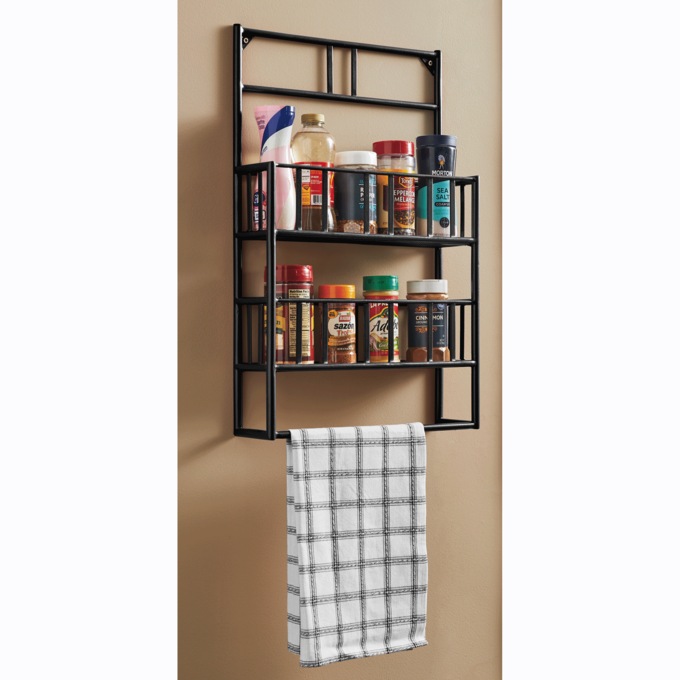 Romann Spice Rack with Towel Bar, , large