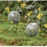 Set of 2 Solar Crackle Glass Globe Stakes, , large