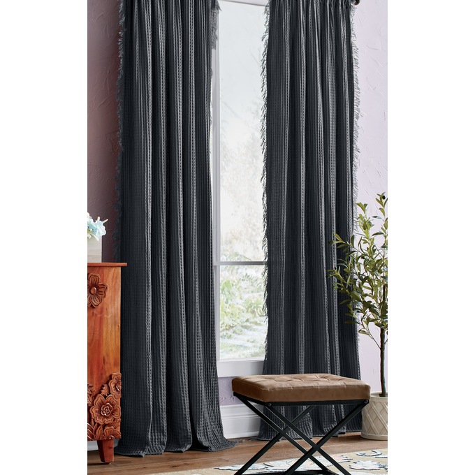 Waffle Weave Window Panel, , large