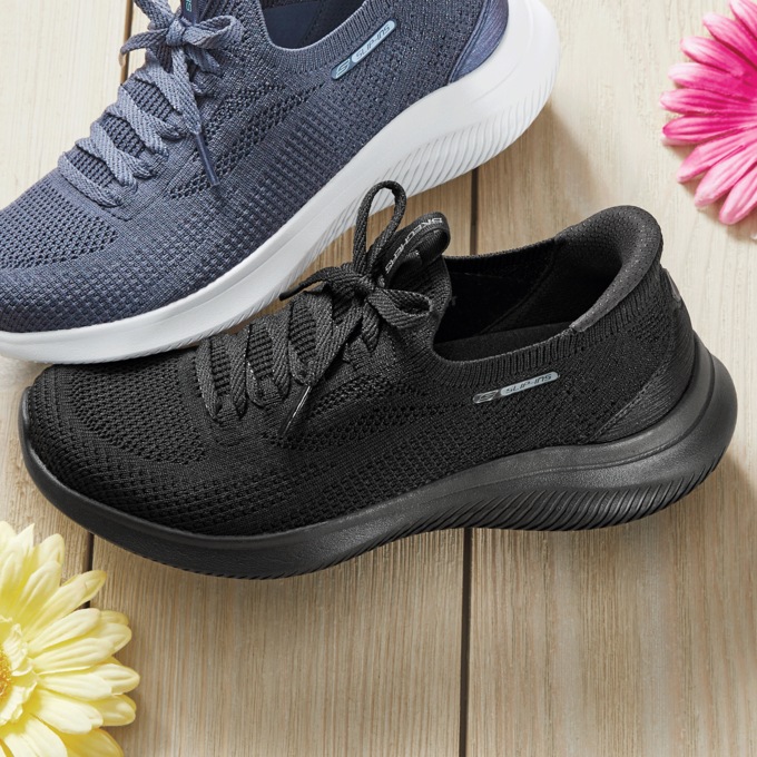 Skechers Slip-Ins Ultra Flex 4.0 Shoe with Air-Cooled Memory Foam and No-Tie Fit, , large