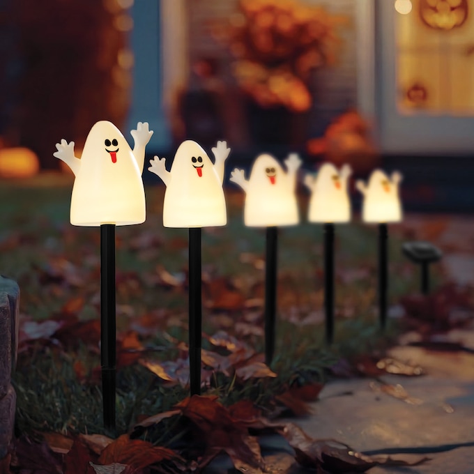 Solar Ghost Lights, White, large
