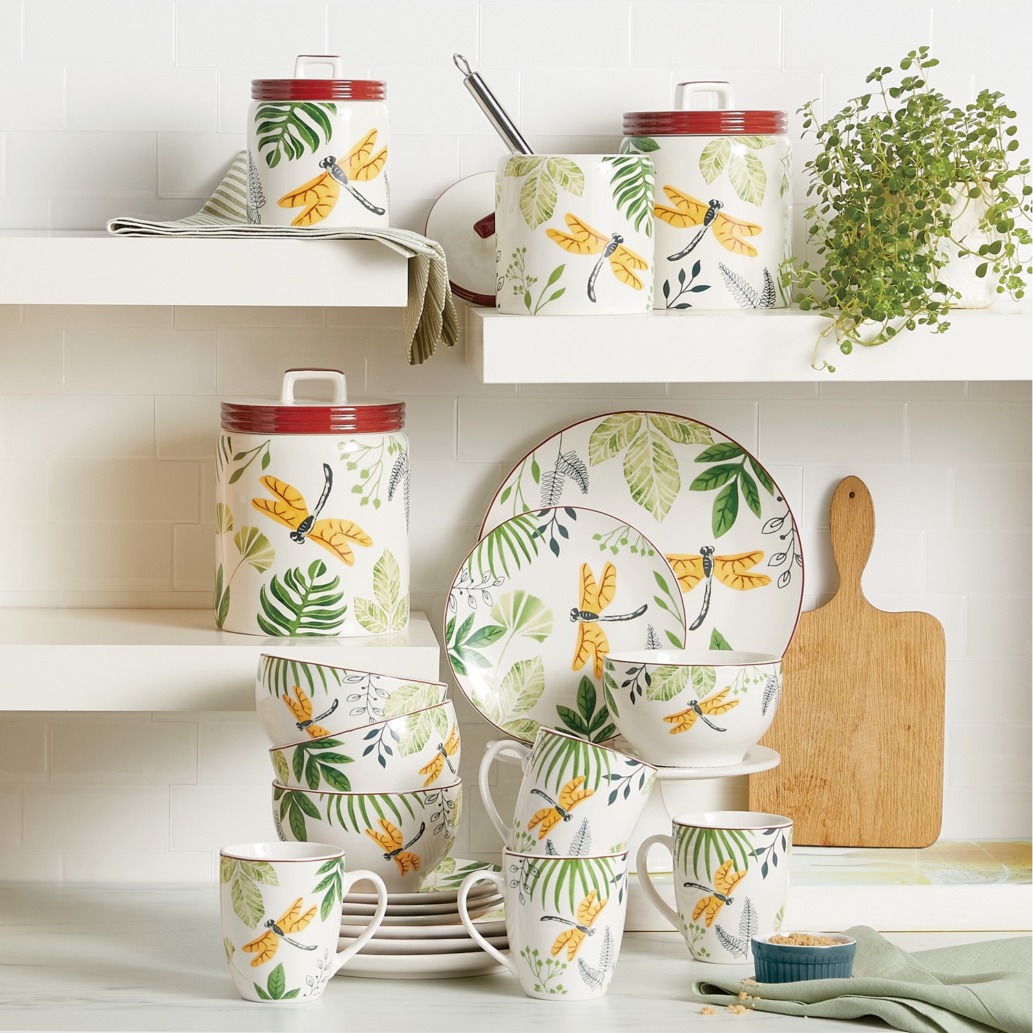 Dragonfly Dinnerware and Canister Sets Ginny's