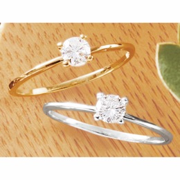 Sterling Lab-Created Diamond Round Solitaire Ring - .25 CTTW, , large