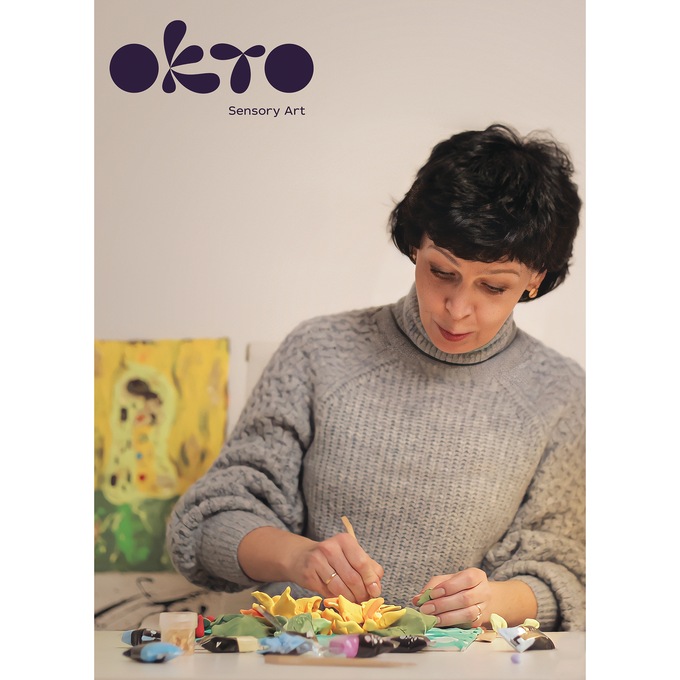 Sensory Art 3-D Clay Painting Kit, , large