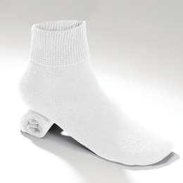 Unisex Medical Extra-Wide Quarter Socks, , large