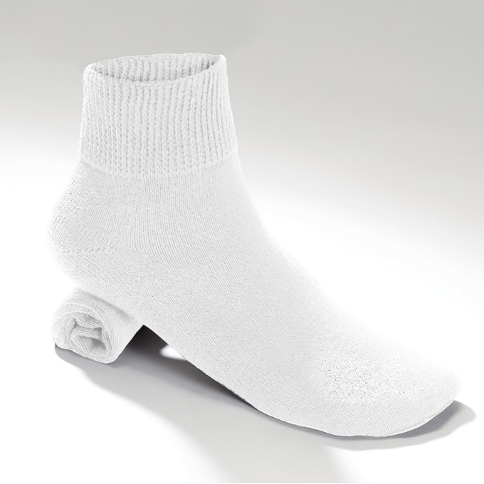 Unisex Medical Extra-Wide Quarter Socks, , large