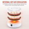 Elite Gourmet Digital Food Dehydrator, White, large