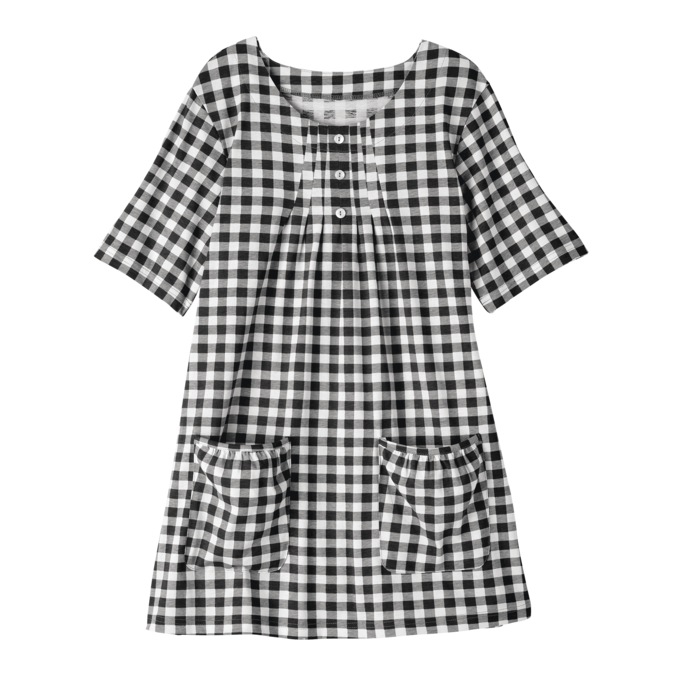 Women's Cotton Knit Tunic with Patch Pockets, , large