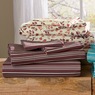 Leaf Stripe Print 2-Pack Flannel Sheet Set, , large