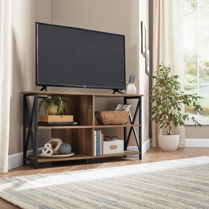 Powered Corner TV Stand, , large