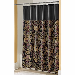 Elizabeth Jacquard Shower Curtain, , large