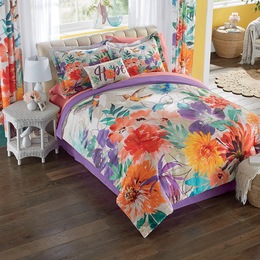 Hummingbird Comforter Set and Accent Pillow, , large