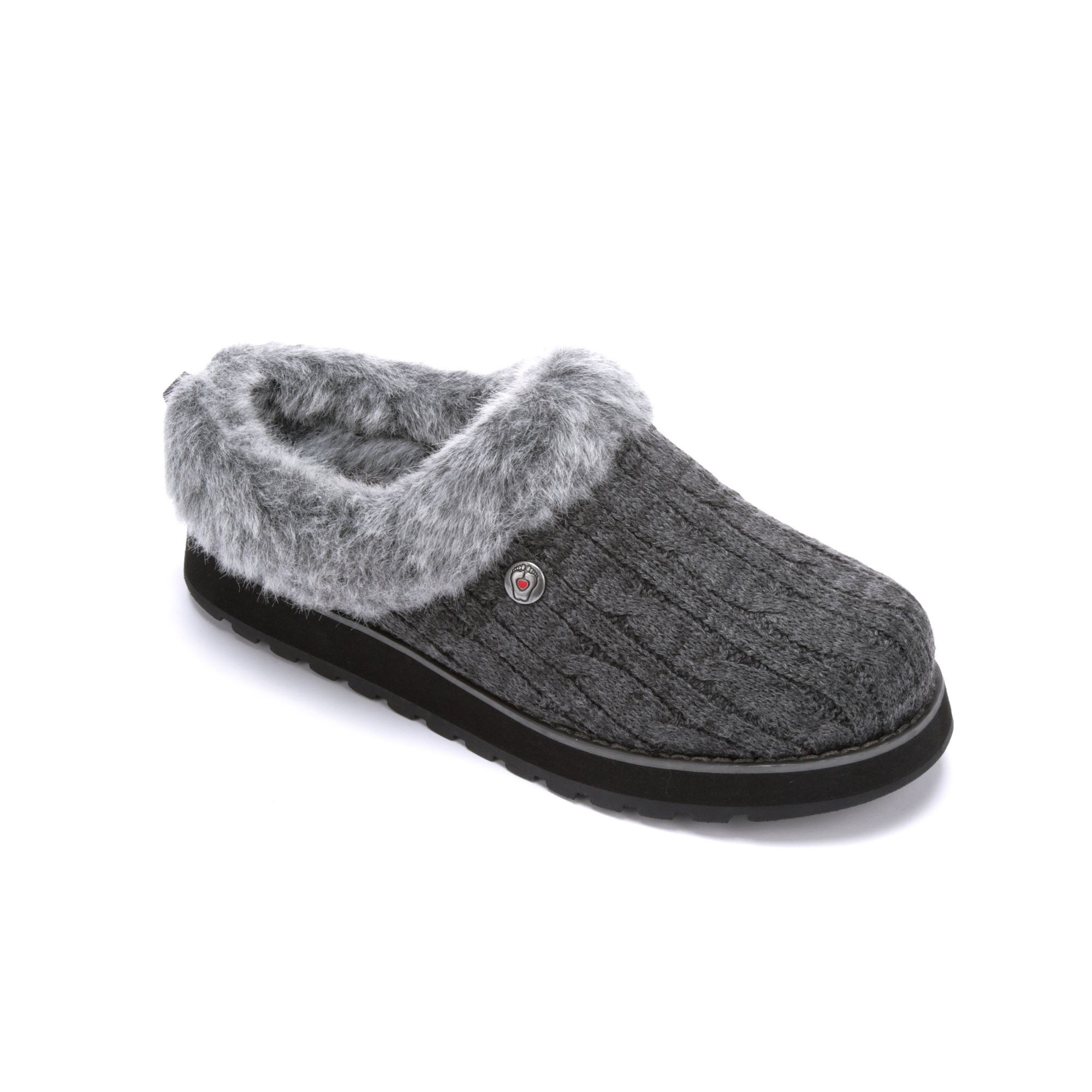 skechers ice angel suede mule slippers