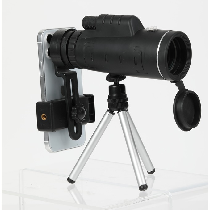 Vivitar 10x40 Monocular Telescope Kit with Phone Adapter and Tripod, , large