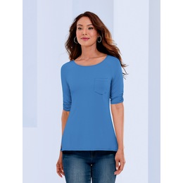 Head-Turning Short-Sleeve Tee, Blue, large