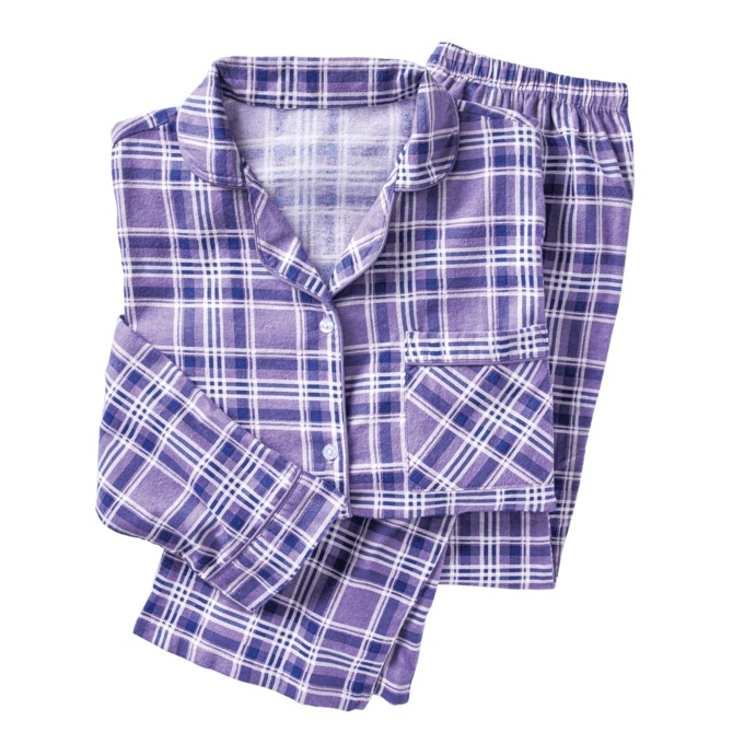 Cozee Corner Printed Flannel Pajamas, , large