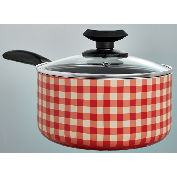 Ginny's 5-Piece Patterned Aluminum Cookware Set, , large