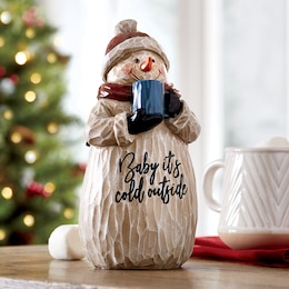 Baby It's Cold Outside Holiday Snowman, , large