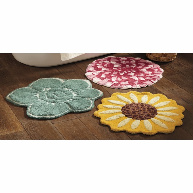 Flower-Shaped Bath Mat, , large