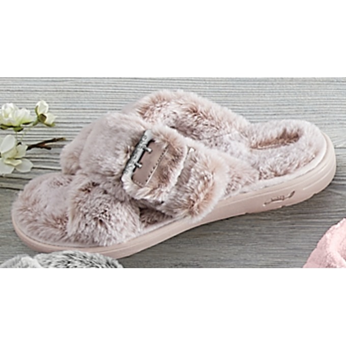 Skechers fur online slides