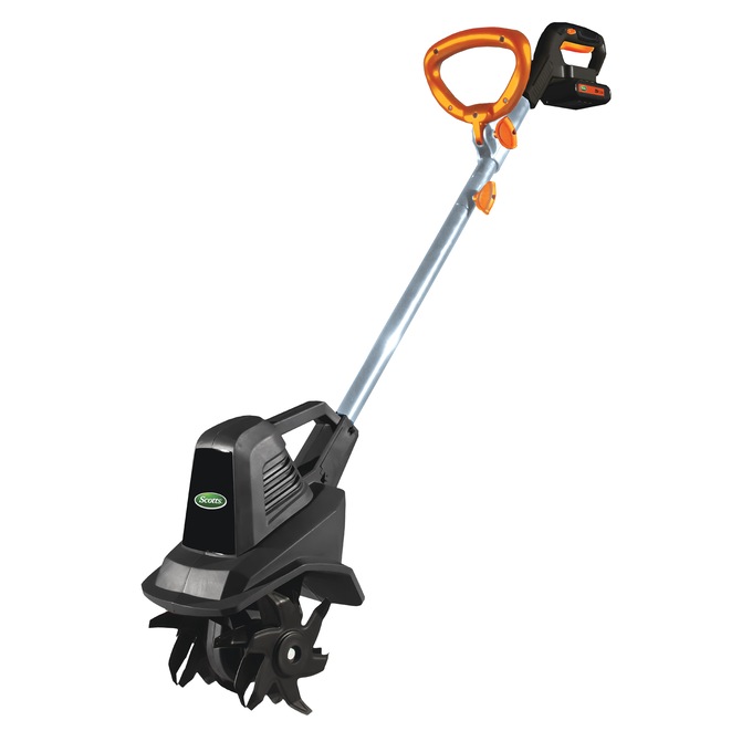 Scotts 20V 7.5-inch Cordless Electric Garden Tiller/Cultivator, , large