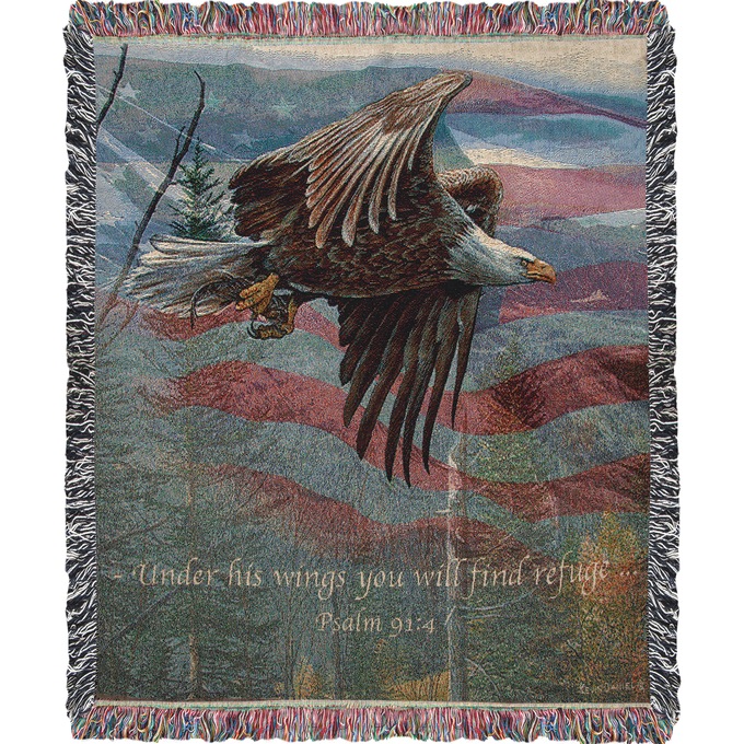 May Freedom Fly Tapestry Throw, , large