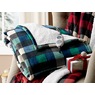 Westinghouse Reversible Plaid/Sherpa Heated Throw, , large