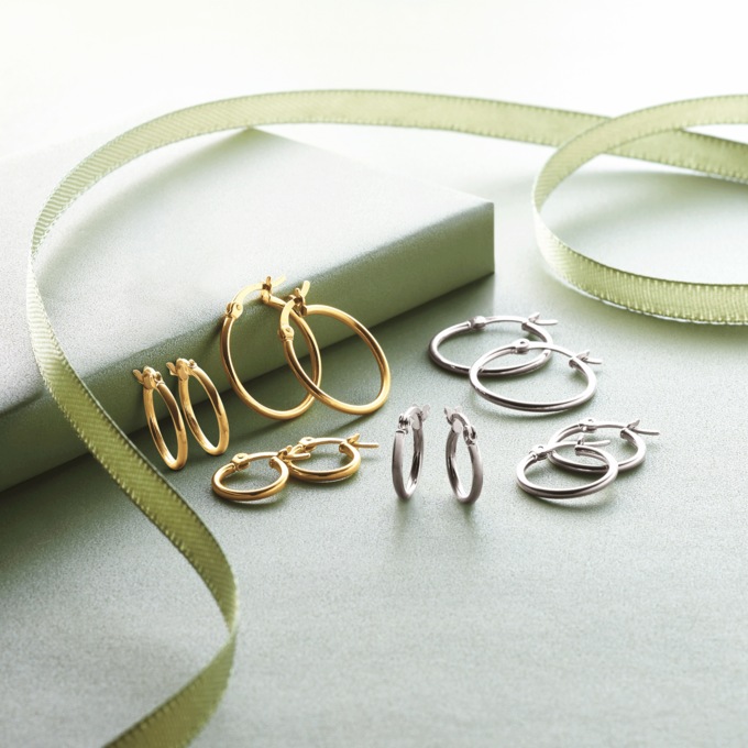 3-Pair Hoop Set, , large