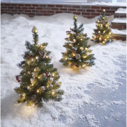 Set of 3 Trees Pathway Lights, , large