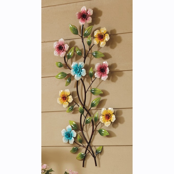 Flower Stem Metal Art, , large