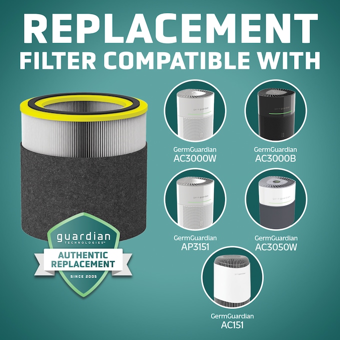 GermGuardian HEPA Pure FLT151 Replacement Combo Filter, , large