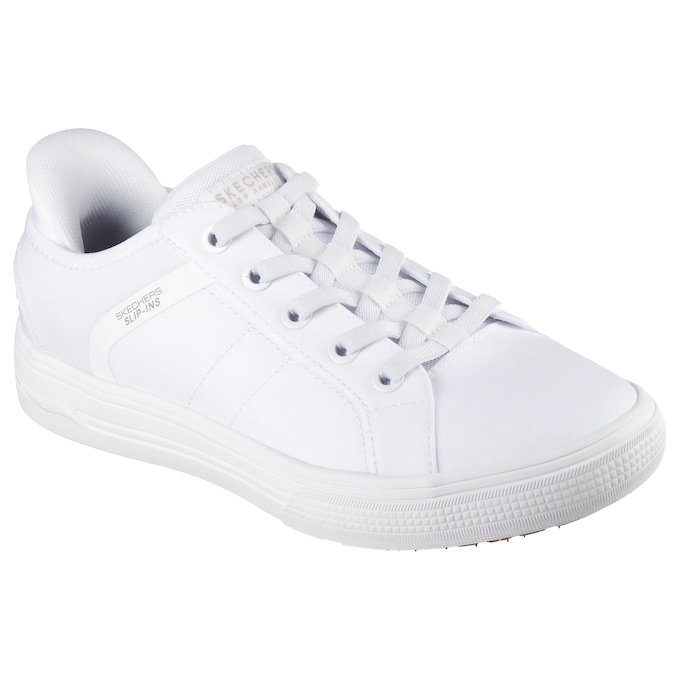 Skechers Men's Slip-Ins Arch Fit Arcade - Good 2 See Ya Sneaker, White, large