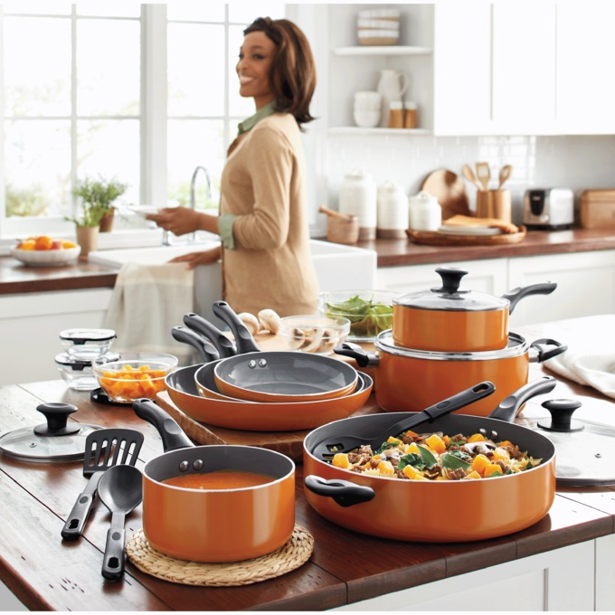 Ginny's 24-Piece Nonstick Kitchen Essentials Cookware Set, , large