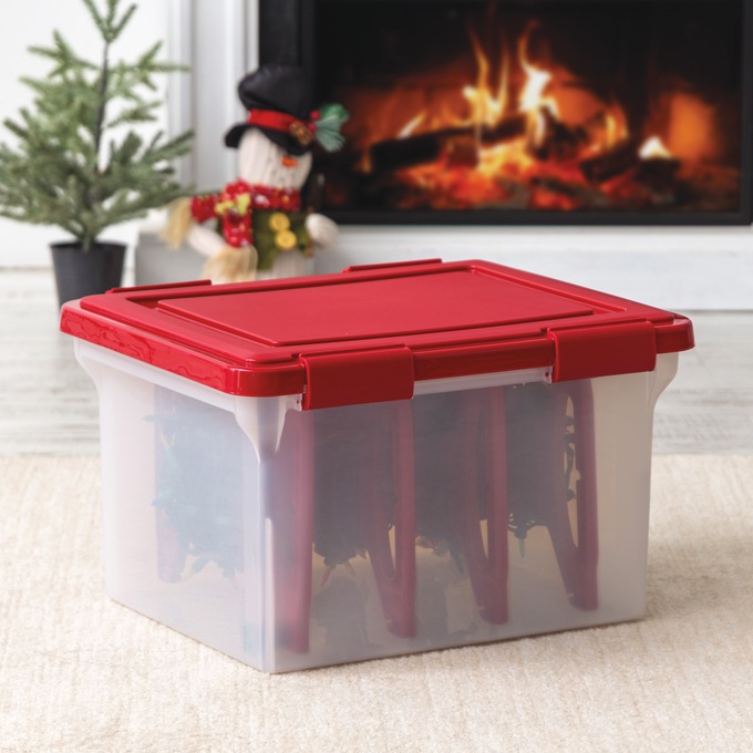 Iris WeatherPro Light and Garland Storage Box Organizer, , large